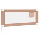 vidaXL Barandilla de seguridad cama de niño taupe tela 180x25 cm vidaXL Barandilla de seguridad cama de niño taupe tela 180x25 cm