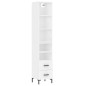 vidaXL Aparador alto madera contrachapada blanco 34,5x34x180 cm vidaXL Aparador alto madera contrachapada blanco 34,5x34x180 cm