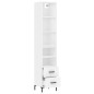 vidaXL Aparador alto madera contrachapada blanco 34,5x34x180 cm vidaXL Aparador alto madera contrachapada blanco 34,5x34x180 cm