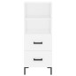 vidaXL Aparador alto madera contrachapada blanco 34,5x34x180 cm vidaXL Aparador alto madera contrachapada blanco 34,5x34x180 cm