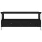 vidaXL Mesa de centro madera de ingeniería negro 100x51x45 cm