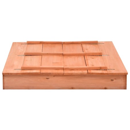 vidaXL Arenero de madera de abeto 95x90x15 cm