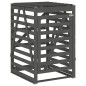 vidaXL Cobertizo para cubos de basura madera pino gris 84x90x128,5 cm vidaXL Cobertizo para cubos de basura madera pino gris 84x90x128,5 cm