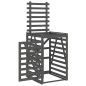 vidaXL Cobertizo para cubos de basura madera pino gris 84x90x128,5 cm vidaXL Cobertizo para cubos de basura madera pino gris 84x90x128,5 cm