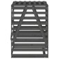 vidaXL Cobertizo para cubos de basura madera pino gris 84x90x128,5 cm vidaXL Cobertizo para cubos de basura madera pino gris 84x90x128,5 cm