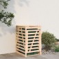 vidaXL Cobertizo para cubos de basura madera maciza pino 84x90x128,5cm vidaXL Cobertizo para cubos de basura madera maciza pino 84x90x128,5cm