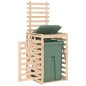 vidaXL Cobertizo para cubos de basura madera maciza pino 84x90x128,5cm vidaXL Cobertizo para cubos de basura madera maciza pino 84x90x128,5cm