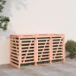 vidaXL Cobertizo triple para cubos de basura madera de abeto Douglas vidaXL Cobertizo triple para cubos de basura madera de abeto Douglas