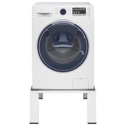 vidaXL Soporte pedestal para lavadora blanco