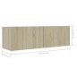 vidaXL Juego de muebles de salón 5 piezas roble Sonoma