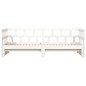 vidaXL Sofá cama nido madera maciza de pino blanco 90x190 cm
