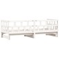 vidaXL Sofá cama nido madera maciza de pino blanco 90x190 cm