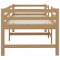 vidaXL Cama media-alta madera maciza de pino marrón miel 90x200 cm vidaXL Cama media-alta madera maciza de pino marrón miel 90x200 cm