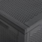 vidaXL Caja de almacenaje para jardín 270 L PP ratán negra vidaXL Caja de almacenaje para jardín 270 L PP ratán negra
