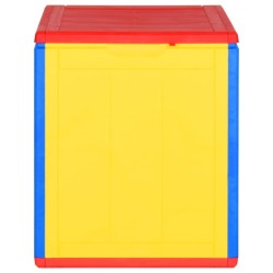 vidaXL Caja de almacenaje de jardín PP aspecto de ratán colores 90 L