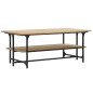 vidaXL Mesa de centro madera contrachapada roble Sonoma 100x50x40 cm vidaXL Mesa de centro madera contrachapada roble Sonoma 100x50x40 cm