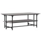 vidaXL Mesa de centro madera contrachapada gris Sonoma 100x50x40 cm