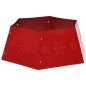 vidaXL Falda del árbol de Navidad roja Ø68x25 cm