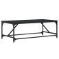 vidaXL Mesa de centro de madera contrachapada negro 100x50x35 cm vidaXL Mesa de centro de madera contrachapada negro 100x50x35 cm
