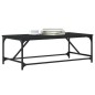 vidaXL Mesa de centro de madera contrachapada negro 100x50x35 cm vidaXL Mesa de centro de madera contrachapada negro 100x50x35 cm