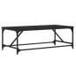vidaXL Mesa de centro de madera contrachapada negro 100x50x35 cm vidaXL Mesa de centro de madera contrachapada negro 100x50x35 cm
