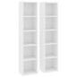 vidaXL Estantería para CDs 2 uds madera contrachapada 21x16x93,5 cm vidaXL Estantería para CDs 2 uds madera contrachapada 21x16x93,5 cm