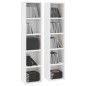 vidaXL Estantería para CDs 2 uds madera contrachapada 21x16x93,5 cm vidaXL Estantería para CDs 2 uds madera contrachapada 21x16x93,5 cm