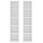 vidaXL Estantería para CDs 2 uds madera contrachapada 21x16x93,5 cm vidaXL Estantería para CDs 2 uds madera contrachapada 21x16x93,5 cm