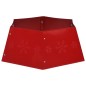 vidaXL Falda del árbol de Navidad roja Ø68x25 cm