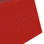 vidaXL Falda del árbol de Navidad roja Ø68x25 cm
