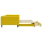 vidaXL Sofá cama nido con cajones terciopelo amarillo 100x200 cm vidaXL Sofá cama nido con cajones terciopelo amarillo 100x200 cm