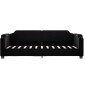vidaXL Sofá cama nido con cajones tela negro 80x200 cm vidaXL Sofá cama nido con cajones tela negro 80x200 cm