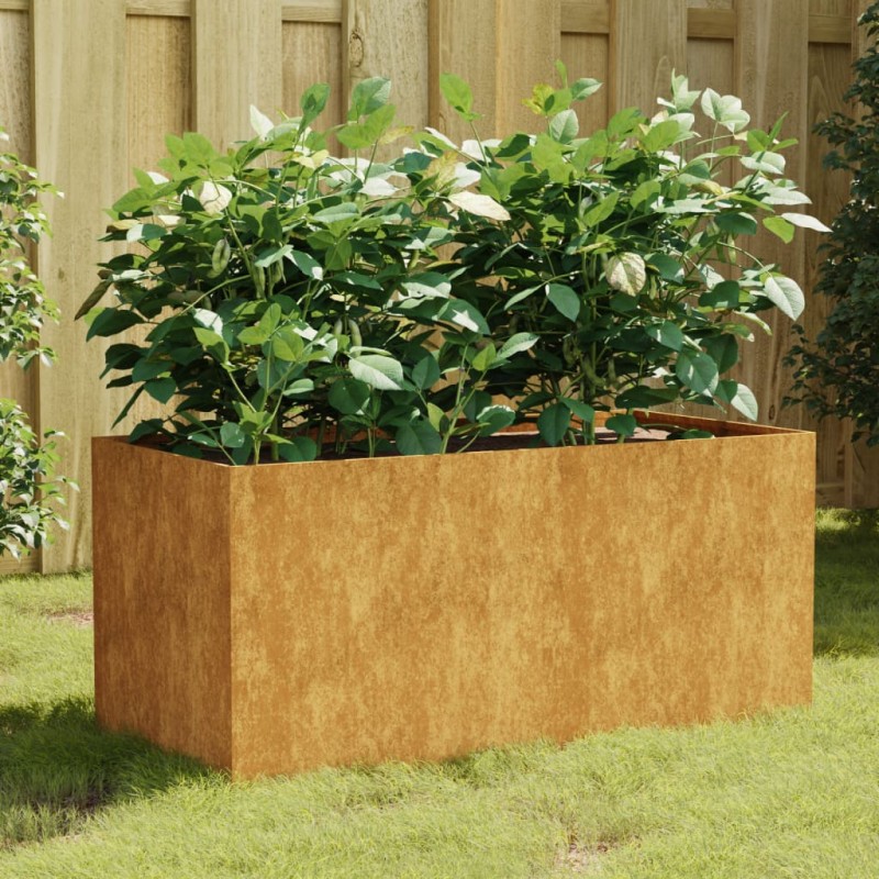 vidaXL Maceta de acero corten 80x40x40 cm vidaXL Maceta de acero corten 80x40x40 cm