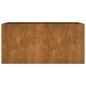vidaXL Maceta de acero corten 80x40x40 cm vidaXL Maceta de acero corten 80x40x40 cm