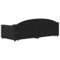 vidaXL Sofá cama nido con cajones tela negro 80x200 cm vidaXL Sofá cama nido con cajones tela negro 80x200 cm