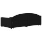 vidaXL Sofá cama nido con cajones tela negro 90x200 cm vidaXL Sofá cama nido con cajones tela negro 90x200 cm