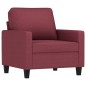 vidaXL Sillón de tela rojo tinto 60 cm vidaXL Sillón de tela rojo tinto 60 cm