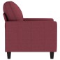 vidaXL Sillón de tela rojo tinto 60 cm vidaXL Sillón de tela rojo tinto 60 cm