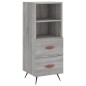 vidaXL Aparador alto madera contrachapada gris Sonoma 34,5x34x180 cm vidaXL Aparador alto madera contrachapada gris Sonoma 34,5x34x180 cm