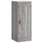 vidaXL Aparador alto madera contrachapada gris Sonoma 34,5x34x180 cm vidaXL Aparador alto madera contrachapada gris Sonoma 34,5x34x180 cm