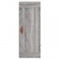 vidaXL Aparador alto madera contrachapada gris Sonoma 34,5x34x180 cm vidaXL Aparador alto madera contrachapada gris Sonoma 34,5x34x180 cm