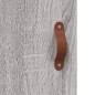 vidaXL Aparador alto madera contrachapada gris Sonoma 34,5x34x180 cm vidaXL Aparador alto madera contrachapada gris Sonoma 34,5x34x180 cm