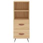 vidaXL Aparador de madera contrachapada roble Sonoma 34,5x34x180 cm vidaXL Aparador de madera contrachapada roble Sonoma 34,5x34x180 cm