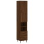 vidaXL Aparador alto madera contrachapada roble marrón 34,5x34x180 cm vidaXL Aparador alto madera contrachapada roble marrón 34,5x34x180 cm