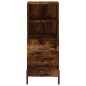 vidaXL Aparador de madera contrachapada roble ahumado 34,5x34x180 cm vidaXL Aparador de madera contrachapada roble ahumado 34,5x34x180 cm