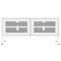 vidaXL Mueble para TV de acero blanco 105x35x50 cm vidaXL Mueble para TV de acero blanco 105x35x50 cm
