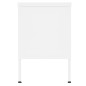 vidaXL Mueble para TV de acero blanco 105x35x50 cm vidaXL Mueble para TV de acero blanco 105x35x50 cm