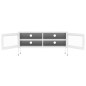 vidaXL Mueble para TV de acero blanco 105x35x50 cm vidaXL Mueble para TV de acero blanco 105x35x50 cm