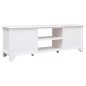 vidaXL Mueble para TV madera maciza de paulownia blanco 108x30x40 cm vidaXL Mueble para TV madera maciza de paulownia blanco 108x30x40 cm