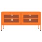 vidaXL Mueble para TV de acero naranja 105x35x50 cm vidaXL Mueble para TV de acero naranja 105x35x50 cm